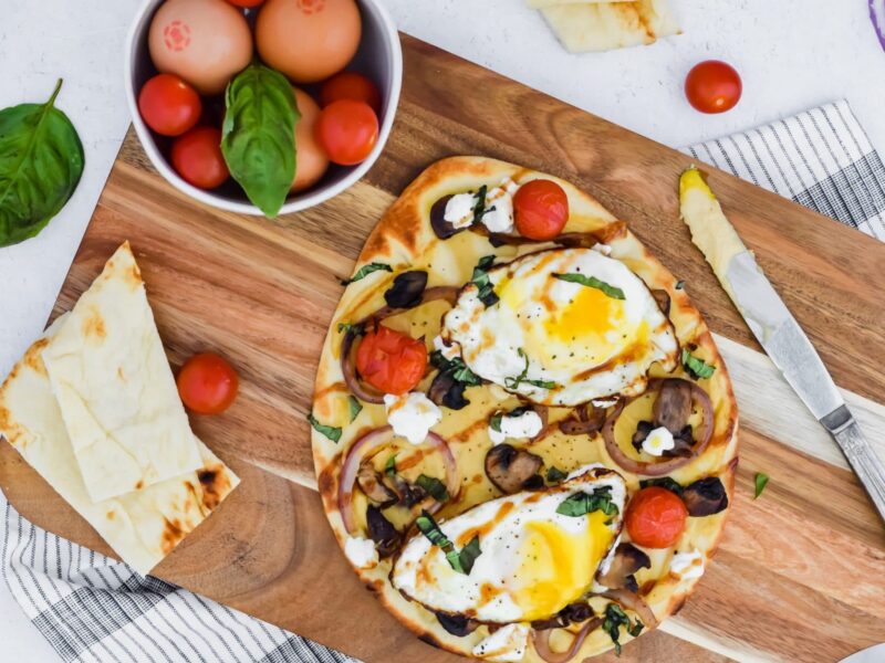 Colorful Flatbreads with Sweet & Savory Topping