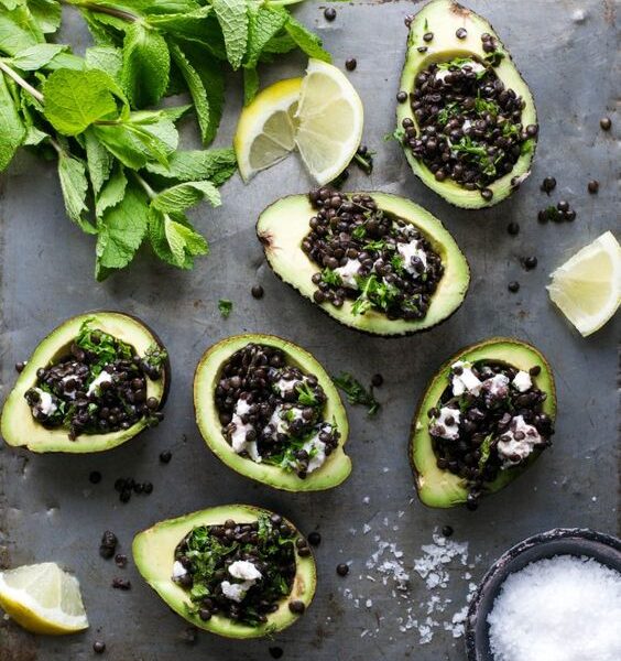 Beluga Stuffed Avocados