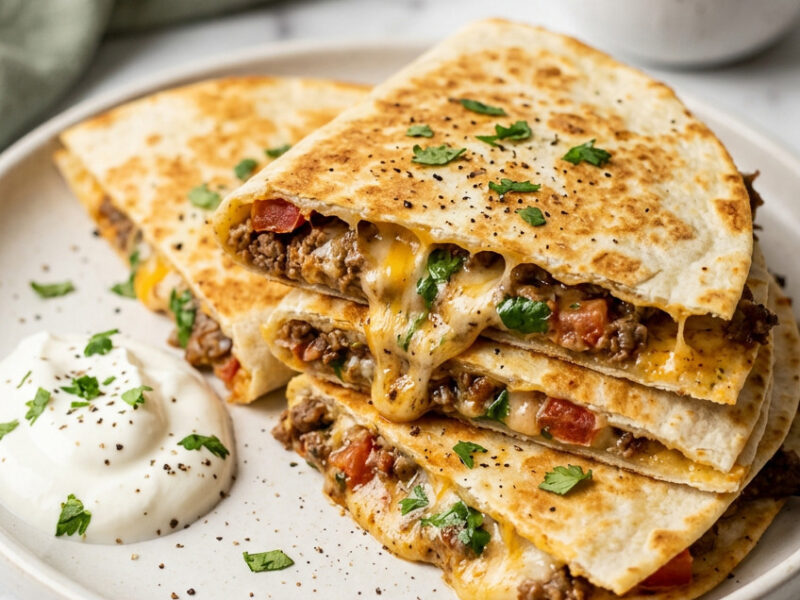 Ground Beef Quesadillas