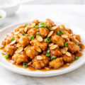 Chinese almond chicken with toasted almonds