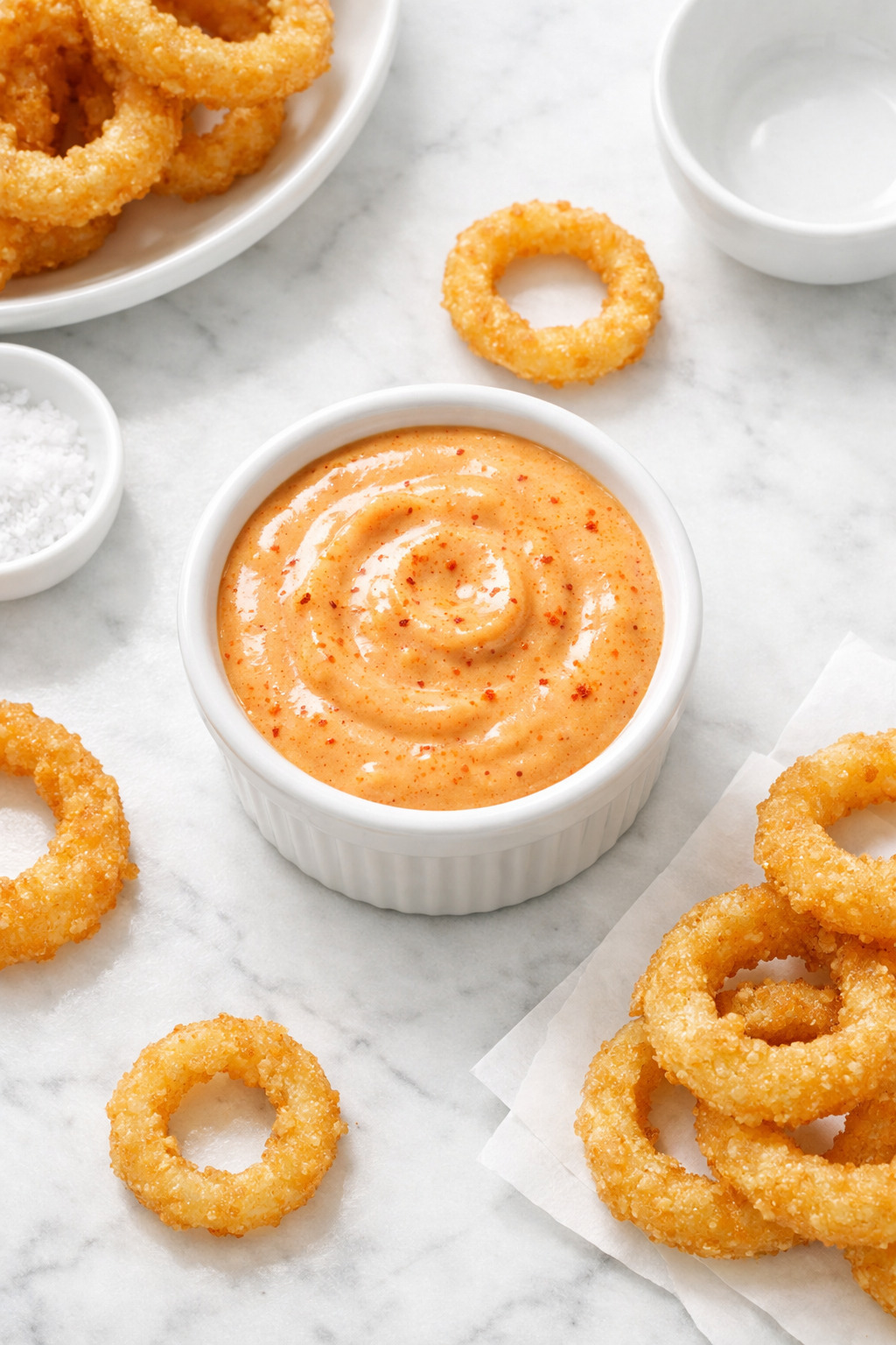 Overhead view of Burger King Zesty Sauce