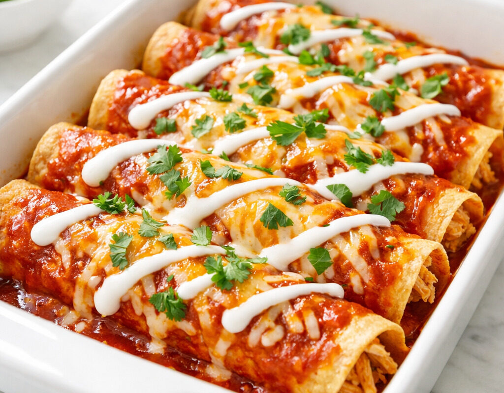 Easy Chicken Enchiladas