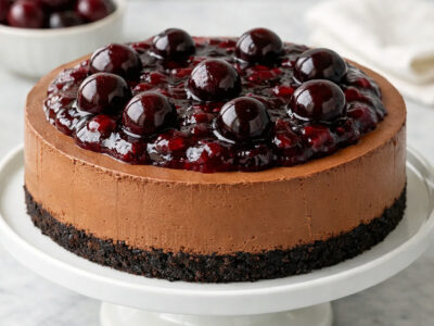 Chocolate Cherry Cheesecake
