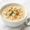 Cream of crab soup with lump crab meat