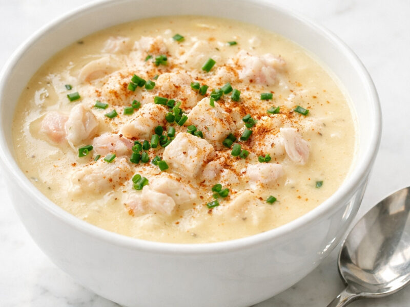 Cream of crab soup with lump crab meat