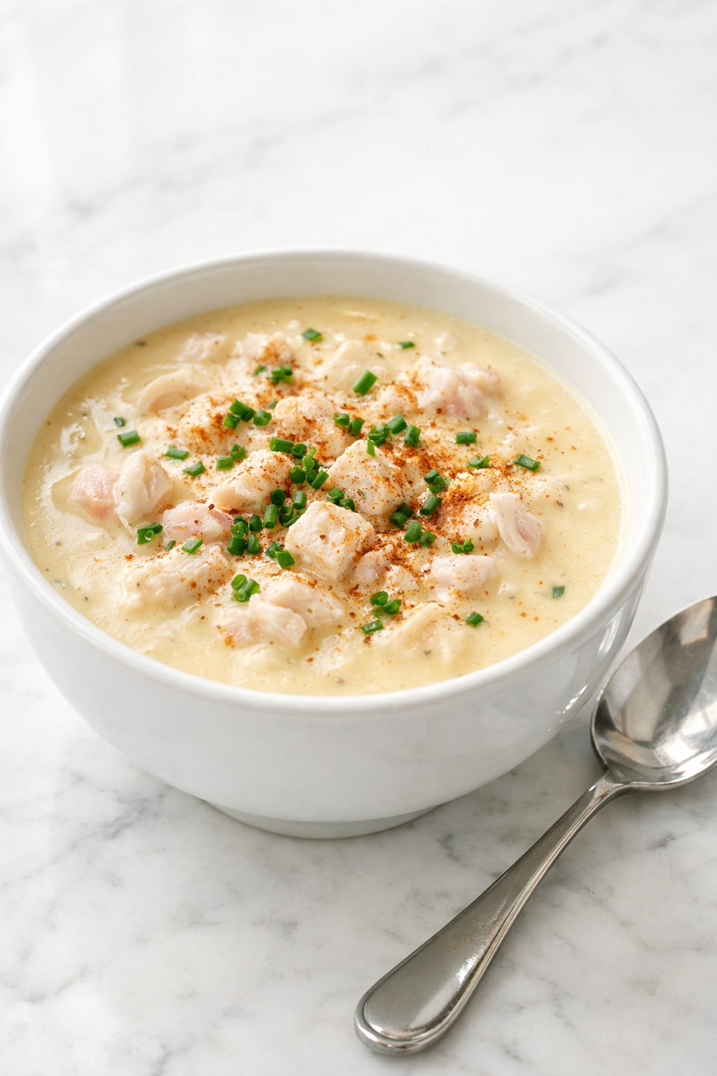 Cream of crab soup with lump crab meat