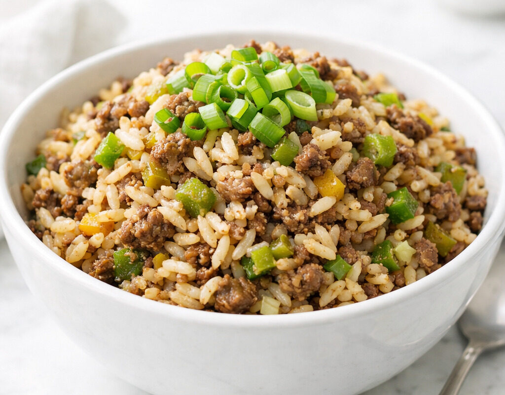 Dirty Rice With Ground Beef