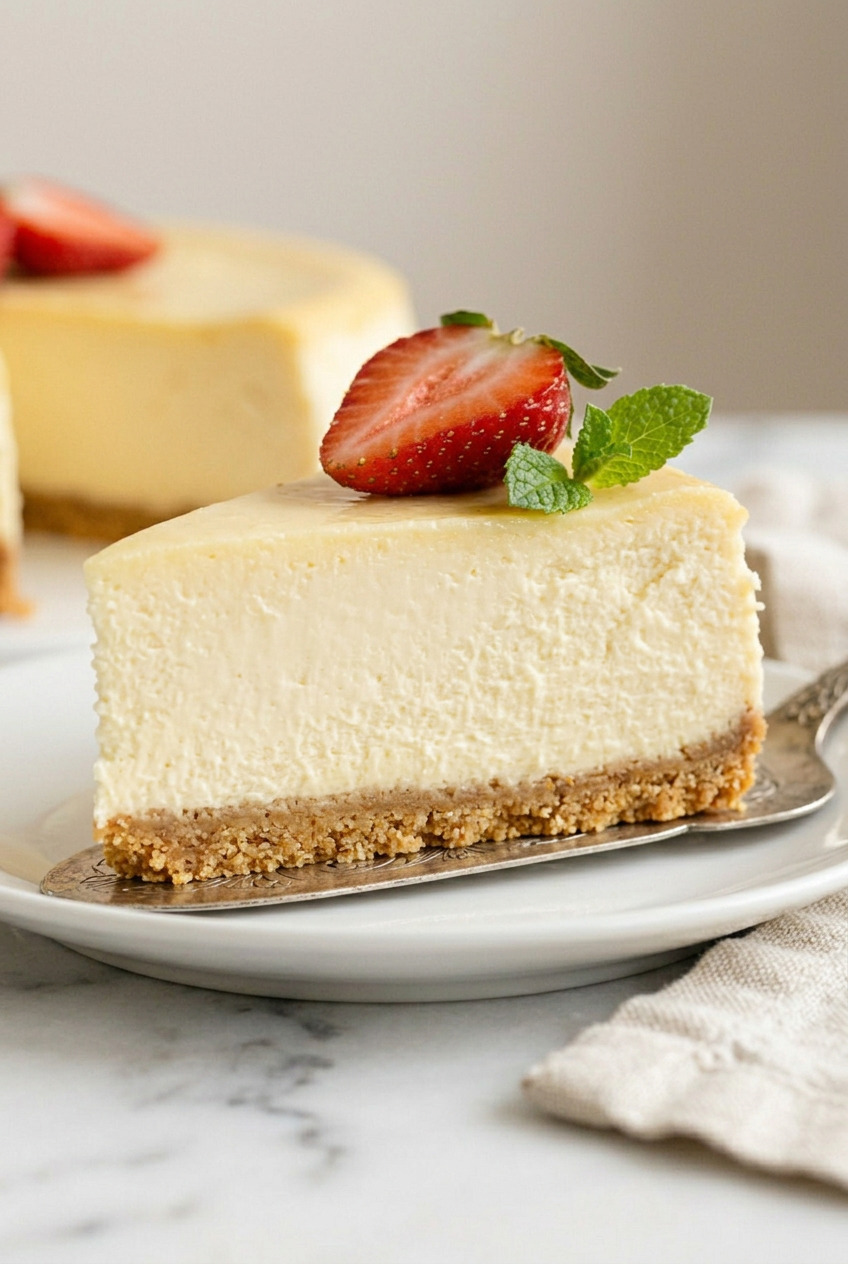 Close-up of Eagle Brand Cheesecake