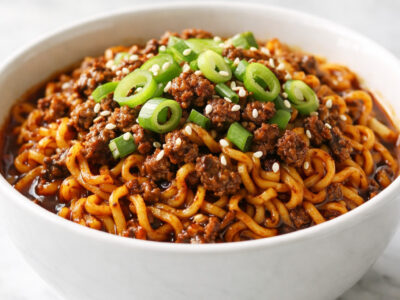 Korean Style Ground Beef Ramen
