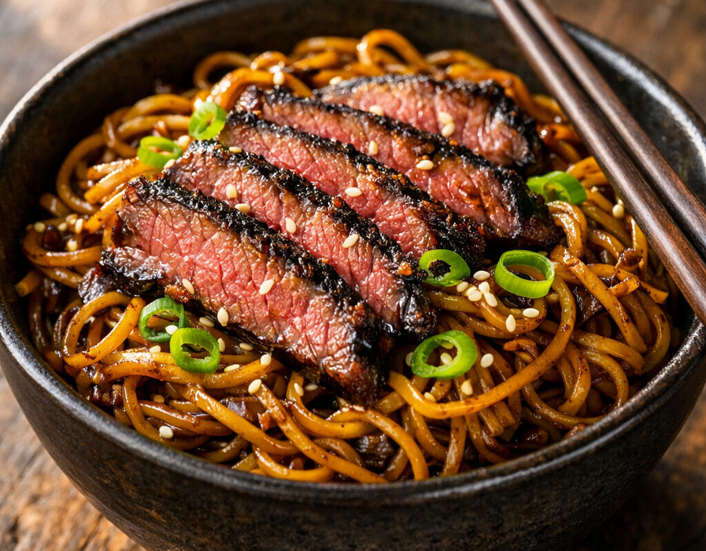Sticky Beef Noodles