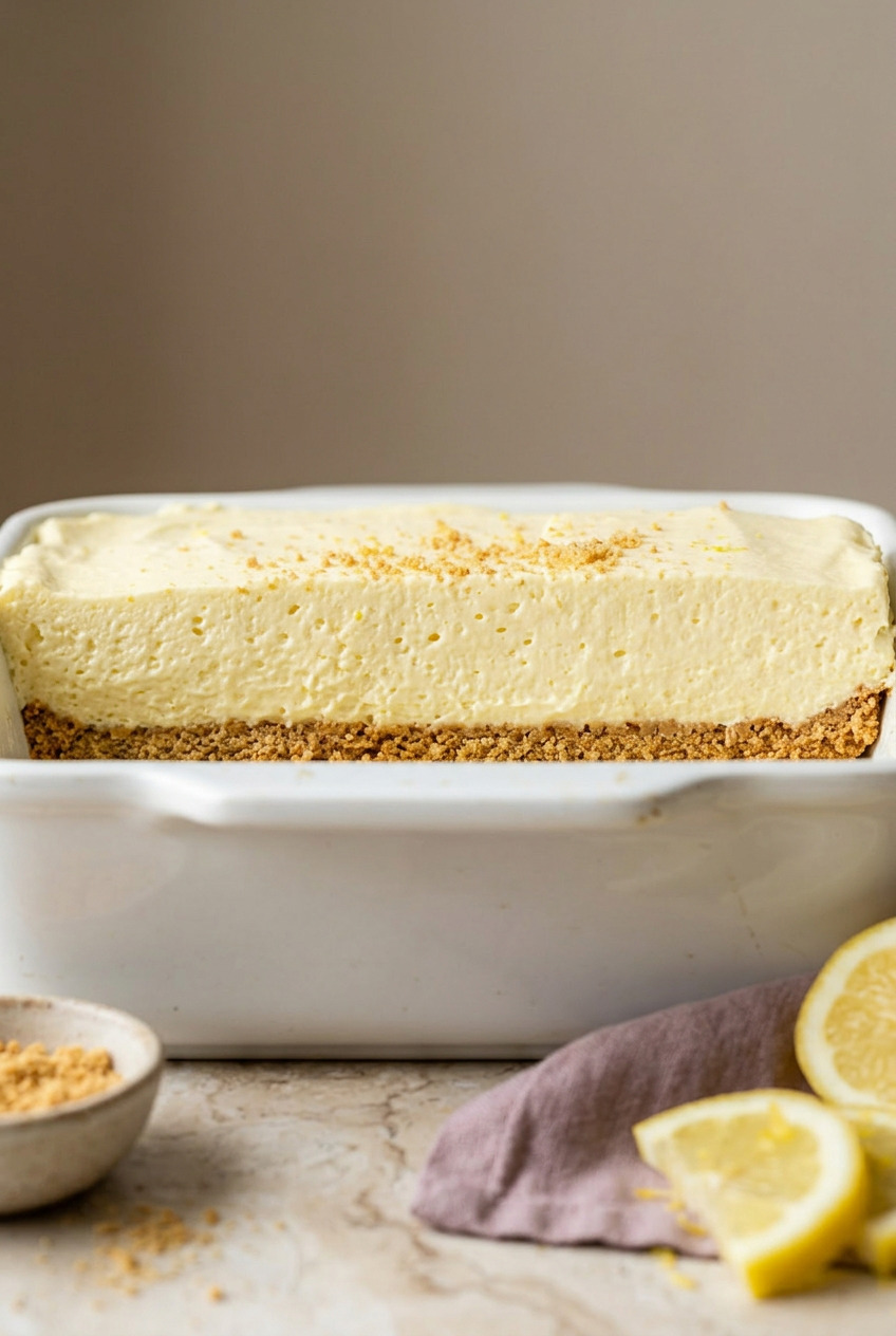 Lemon Jell-O, cream cheese, evaporated milk and graham crackers for Woolworth Cheesecake