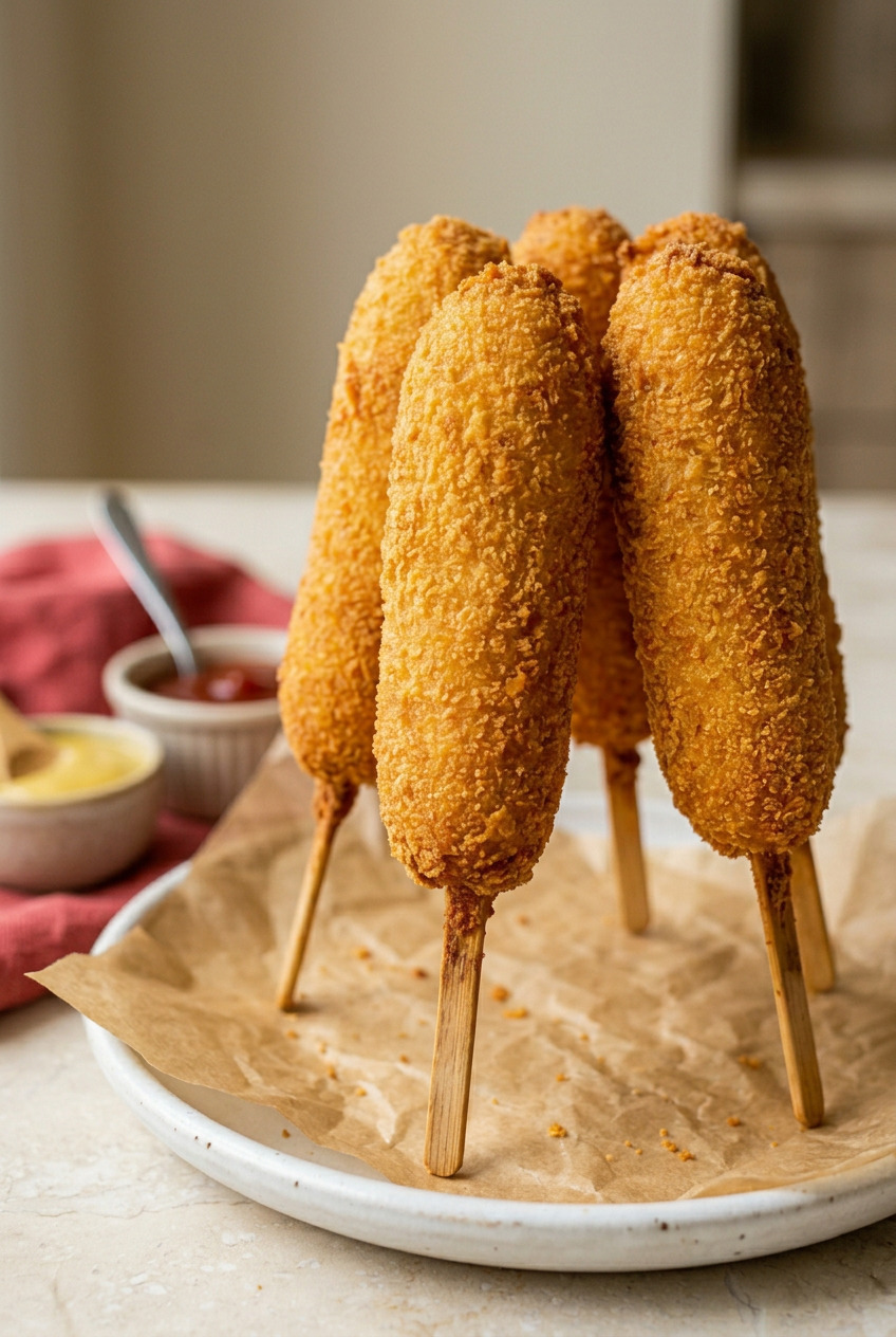 Air Fryer Corn Dogs