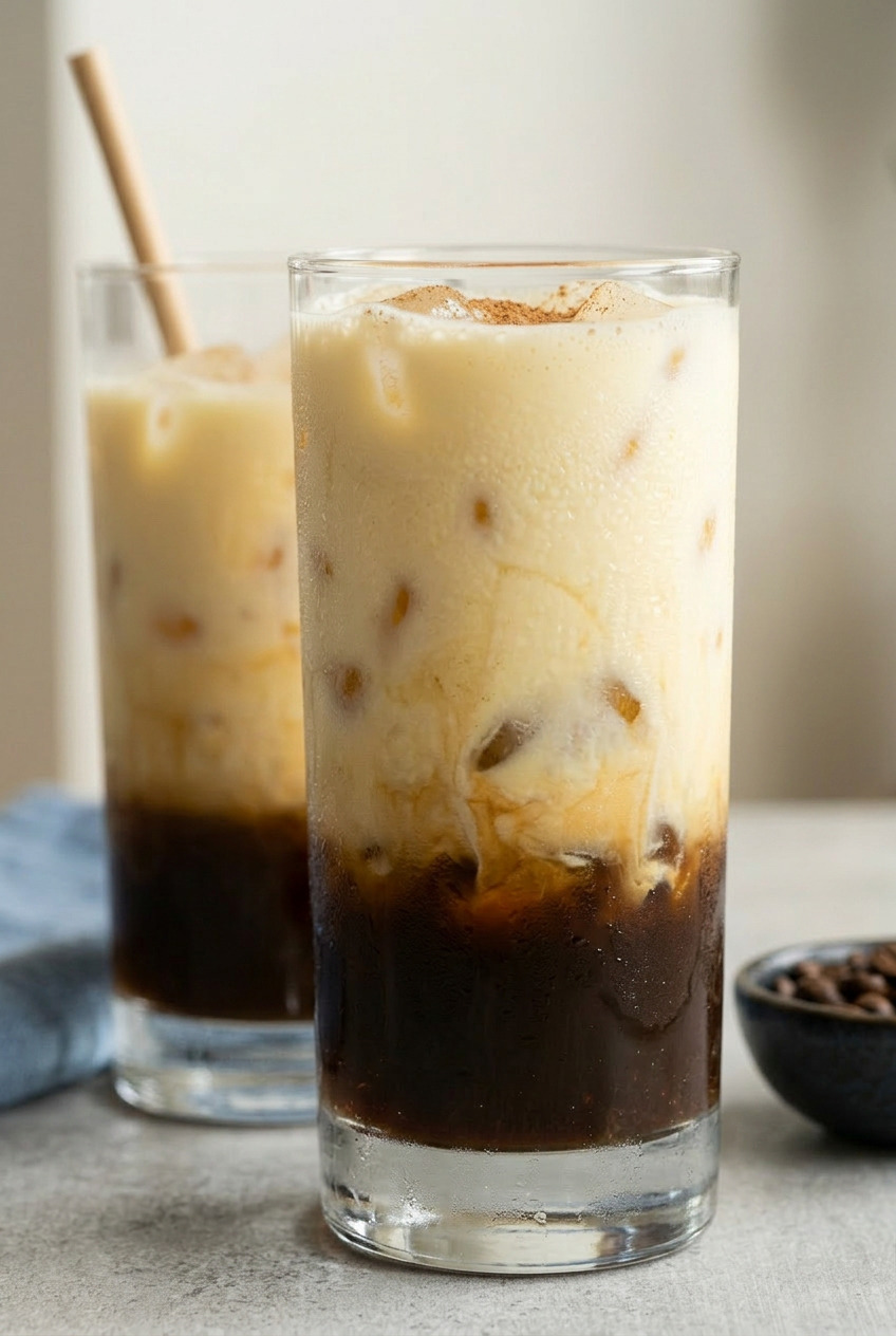 Banana Milk Coffee closeup