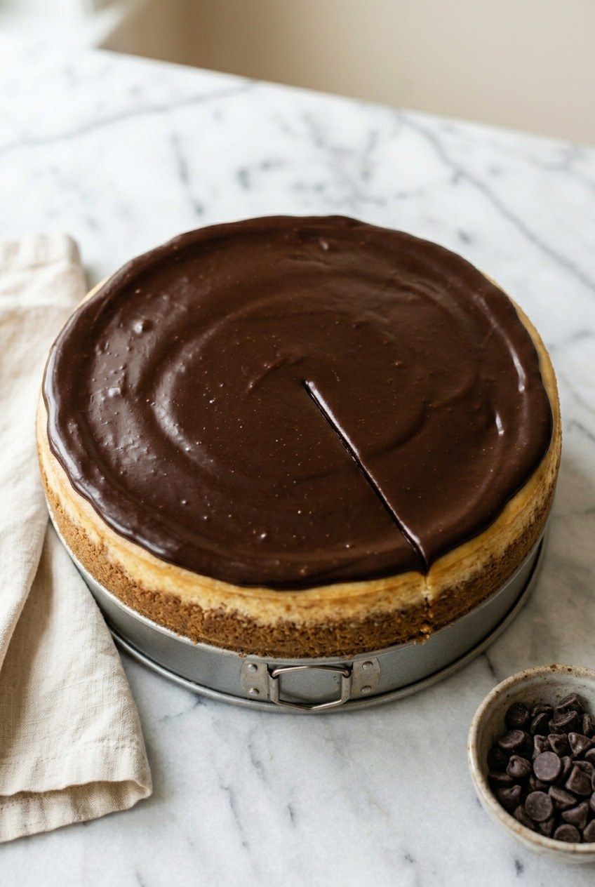 Boston Cream Pie Cheesecake