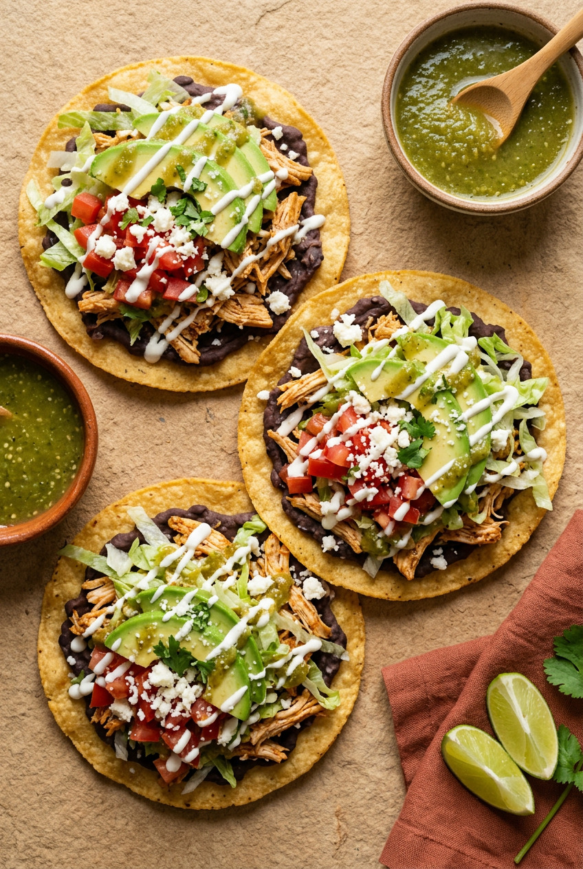 Chicken Tostadas