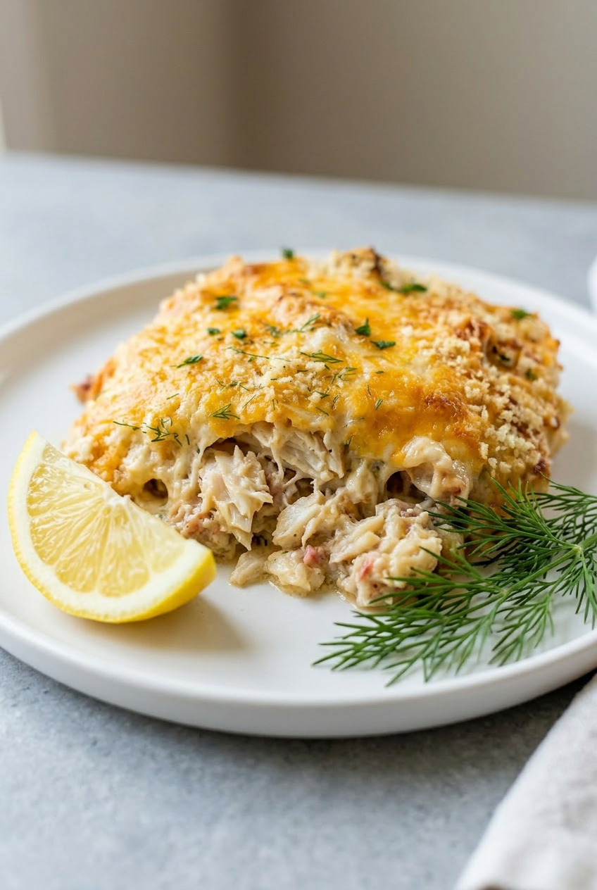 Crab Casserole closeup