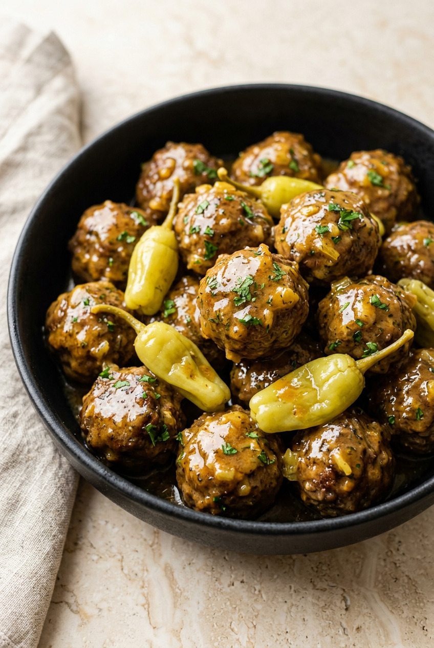 Crockpot Mississippi Meatballs