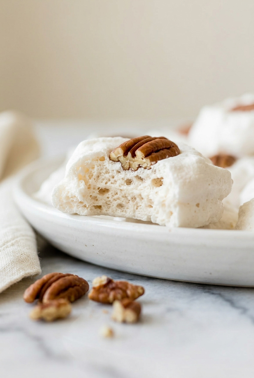 Close-up of divinity candy interior