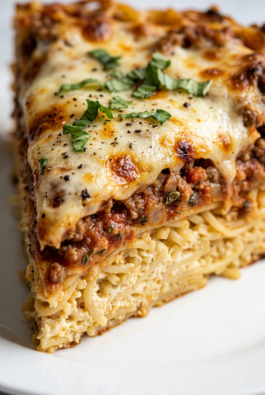 spaghetti pie