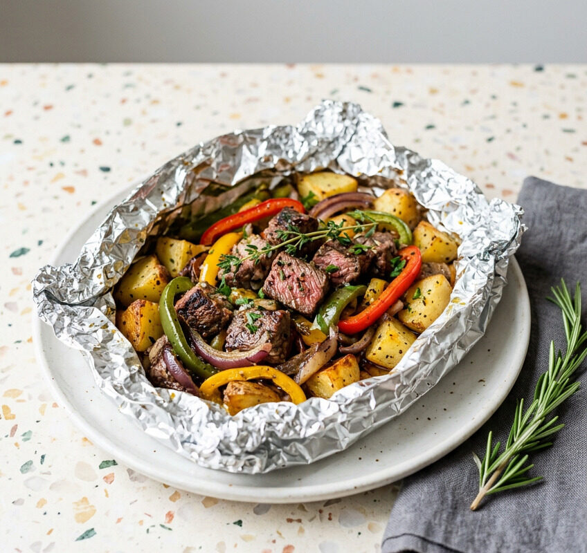 Steak And Potato Foil Packets