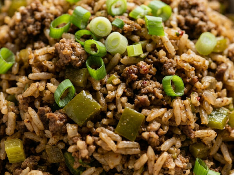 Dirty Rice With Ground Beef